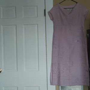 lilac purple, linen dress, good condition